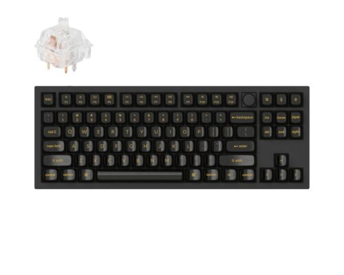Keychron Q3 Aluminium Keyboard Brown Keys – Black
