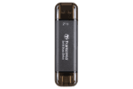 TRANSCEND 512GB ESD310C USB A and C PORTABLE SSD - Black
