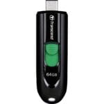 TRANSCEND 64GB JF790 USB C FLASH DRIVE - Black and Green