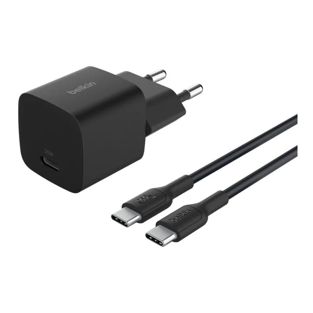 Belkin USB-C Plug 25W Charger Black