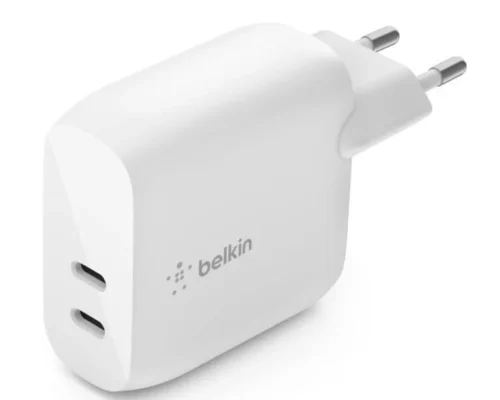 Belkin BoostCharge 2 Port 40w USB-C Charger White