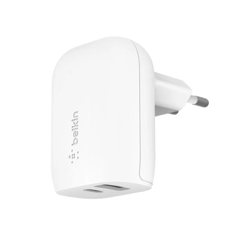 Belkin BoostCharge USB and USB-C 37w Wall Charger White