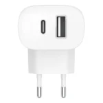 Belkin BoostCharge USB and USB-C 37w Wall Charger White