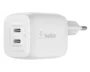 Belkin BoostCharge 45w 2-Port Type-C Charger White