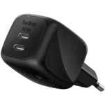 Belkin 50W Dual USB GAN Wall Charger With PPS Black