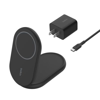 Belkin BoostCharge Magnetic Foldable Wireless Charger with Qi2 Black