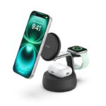 Belkin Armstrong QI2 3in1 Magnetic Charging Stand Black