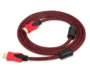 HDMI 1.8m Braided Cable Black and Red
